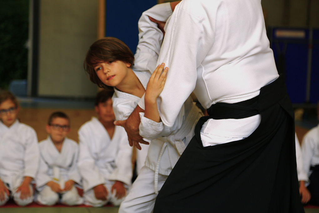 Cours d'aïkido — pratique au dojo de Uccle