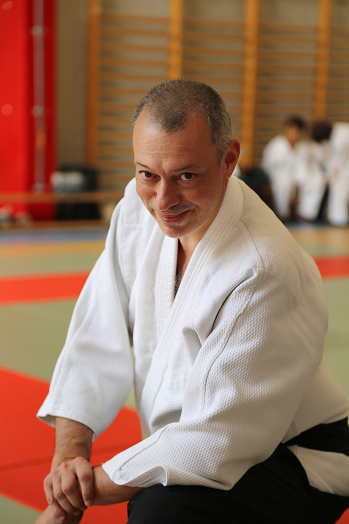 Cours d'aïkido — pratique au dojo de Uccle